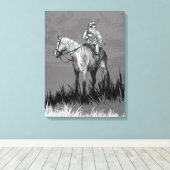 "Here There Be Knights" kunstprint van Jaime Munt Canvas Afdruk (Insitu (Houten vloer))