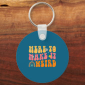 Here To Make It Weird Sped Teacher Gift  Sleutelhanger (Voorkant)