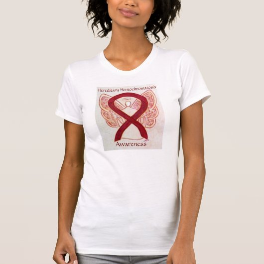 Hereditaire Hemochromatose Bewustheid Koolstofkrin T-shirt (Voorkant)