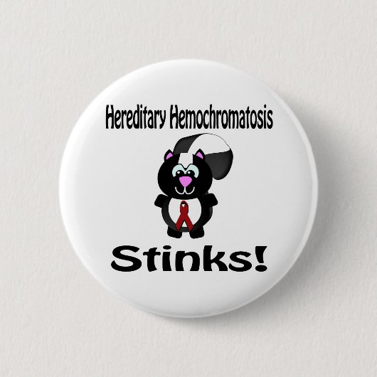 Hereditaire hemochromatose Stinks kuikenkennis Ronde Button 5,7 Cm (Voorkant)
