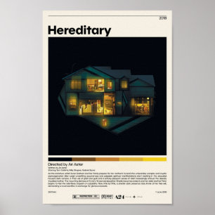 Hereditary Ari Aster minimalist Movie  Ret Poster