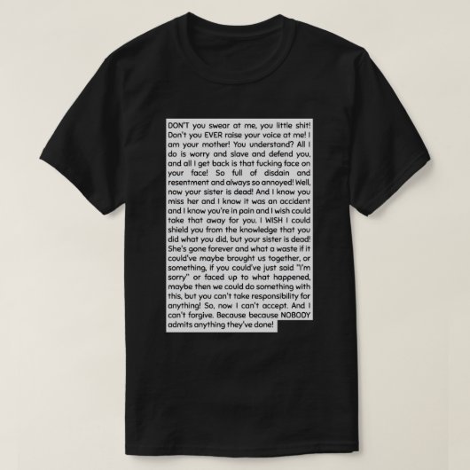 HEREDITARY TONI COLLETTE SPEECH T-SHIRT (Design voorkant)