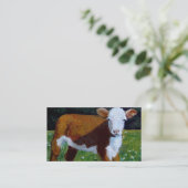 HEREFORD BEEF CALF VISITEKAARTJE (Staand voorkant)
