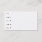 HEREFORD BEEF CALF VISITEKAARTJE (Achterkant)