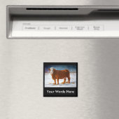 HEREFORD BEEF KOE: PASTEL ART MAGNEET (Insitu (Vaatwasser))