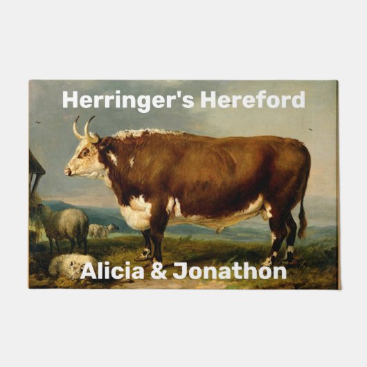  Hereford Bull Deurmat (Voorkant)