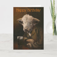 Hereford bull Gentleman Verjaardag Kaart