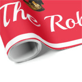  Hereford Bull op rood Cadeaupapier (Rol Hoek)