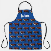 Hereford Bull Pattern on Blue Schort (Voorkant)