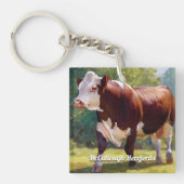 Hereford Bull Sleutelhanger (Voorkant)