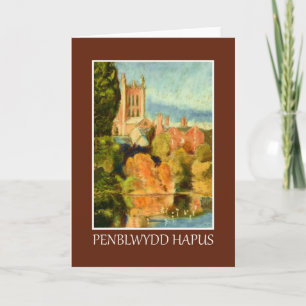 Hereford Cathedral, Verjaardag Kaart: Welsh Groet Kaart