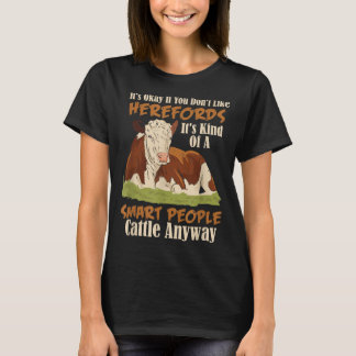 Hereford Cattle Koe Herd Livestock Hereford Breede T-shirt