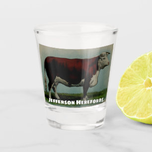 Hereford-Koe Shot Glas