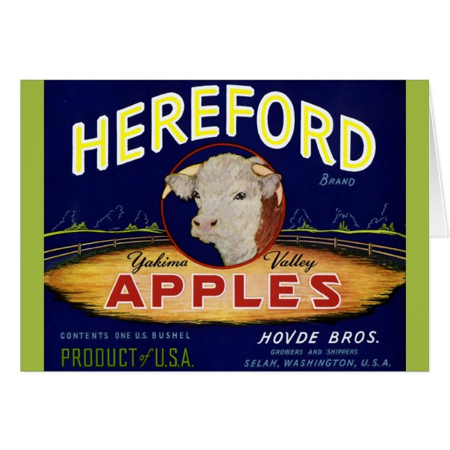 Hereford Washington Apple (Devant horizontal)
