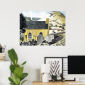 Herefords Knob & Baptist Chapel Poster (Thuiskantoor)