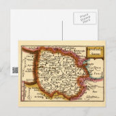 Herefordshire County England Oude antiquarische ka Briefkaart (Voorkant / Achterkant)