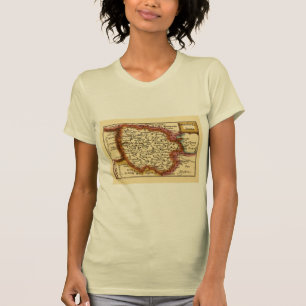 Herefordshire County England Oude antiquarische ka T-shirt