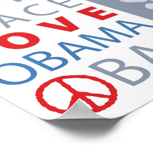 Herelecteer Obama Poster (Hoek)