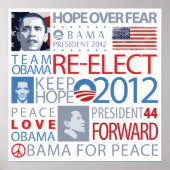 Herelecteer Obama Poster (Voorkant)