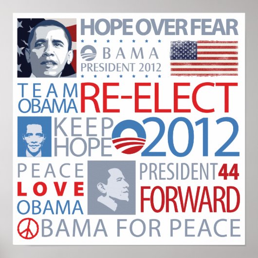 Herelecteer Obama Poster (Voorkant)