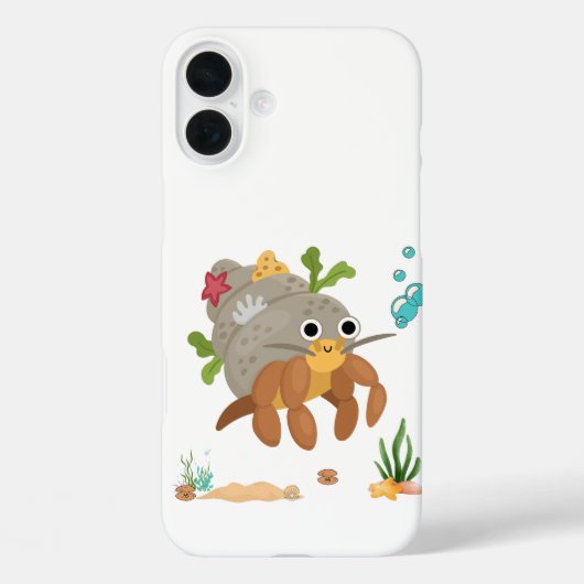 Heremietkreeft met schaal onder water Case-Mate iPhone case (Achterkant)