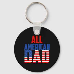 Heren Amerikaanse Vlag All American Vader 4 juli  Sleutelhanger