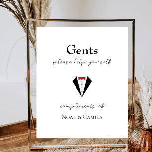 Heren Badkamer Mand Complimenten Bride bruidegom Poster