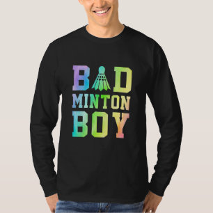 Heren Badminton Jongen Grafisch Shuttlecock Badmin T-shirt