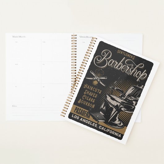 Heren Barbershop Retro Kapsels Scheren Planner