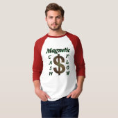 Heren Basic 3/4 Mouwen Raglan T-Shirt (Voorkant volledig)