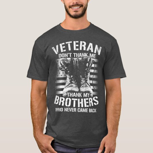 -Heren Basic Dark T-Shirt (Voorkant)
