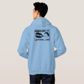 Heren basic hooded sweater (Achterkant volledig)