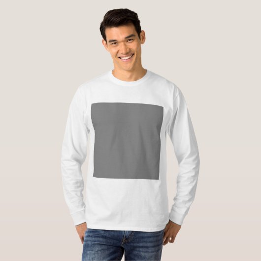 Heren Basic Long Sleeve T-Shirt (Voorkant volledig)