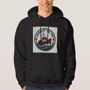 Heren Basic "Raised by the Tide" Grafisch T-shirt