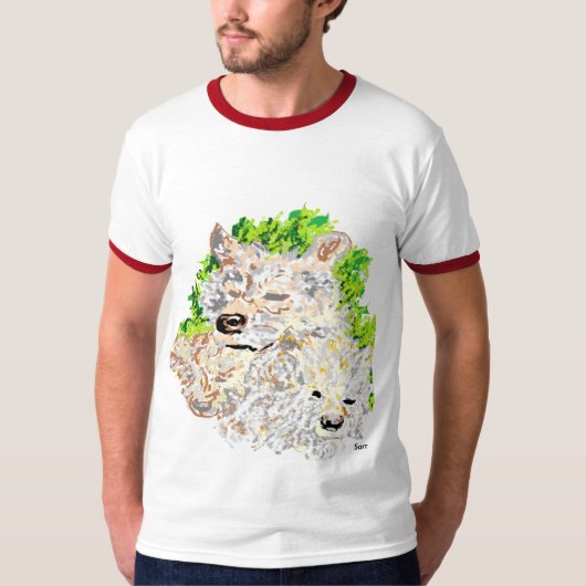 Heren Basic Ringer T-Shirt (Voorkant)