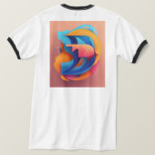 Heren Basic Ringer T-Shirt (Design achterkant)