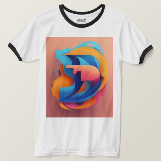 Heren Basic Ringer T-Shirt (Design voorkant)