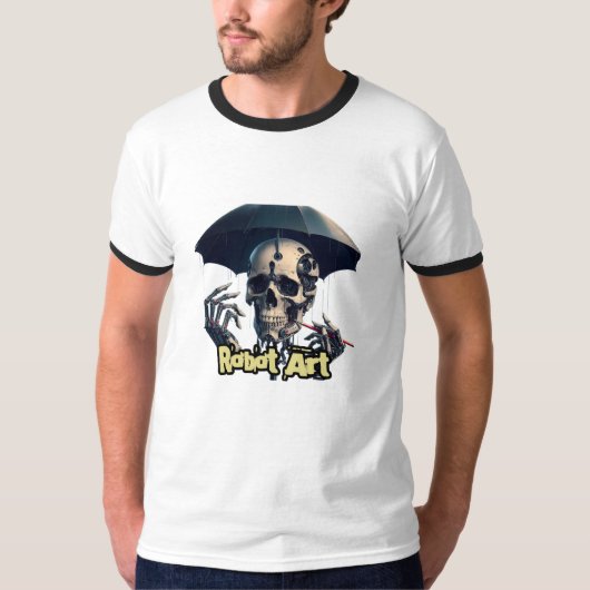 Heren Basic Ringer T-Shirt (Voorkant)