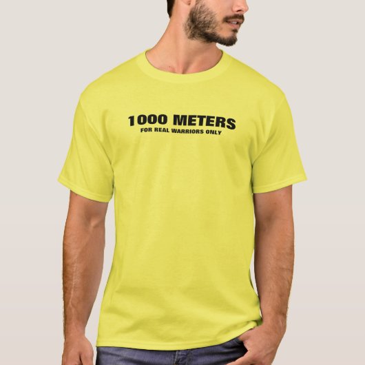Heren Basic T-Shirt | 1000 m (Voorkant)