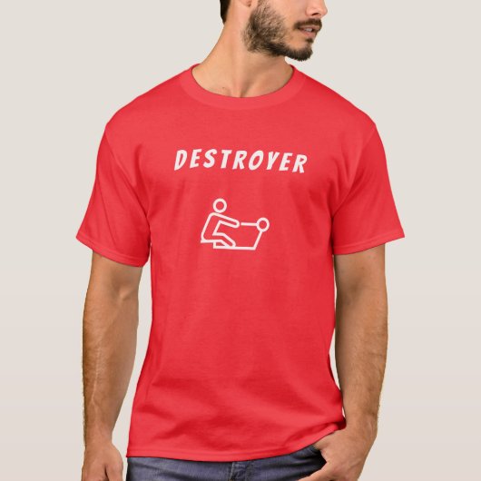 Heren Basic T-Shirt | Destroyer (Voorkant)