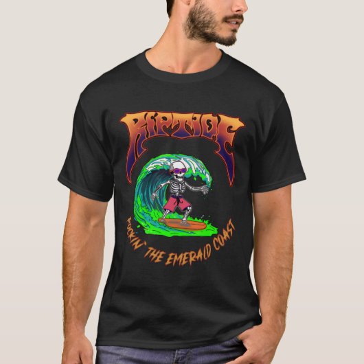 Heren Basic T-Shirt RIPTIDE Surfer Logo (Voorkant)