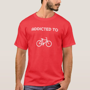 Heren Basic T-Shirt Verslaafd aan Fietsen