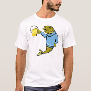 Heren Basic T-Shirt/Vis T-shirt