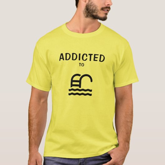 Heren Basic T-Shirt | Zwemmen (Voorkant)