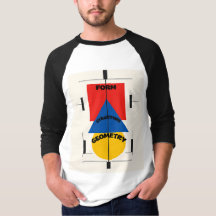 Heren Bauhaus Design 3/4 T-shirt