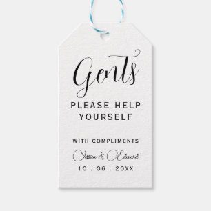 Heren Bedienen uzelf Toilet Minimalistisch Chic Cadeaulabel