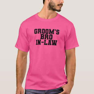 Heren Bruidegom's Bro Zwager Broer Familie Matchin T-shirt