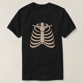 Heren Cartoon Ribbenkast Halloween T-Shirt