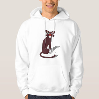 Heren Cute Brown Cat Graphic Hoodie | Originele Ka