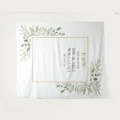 Heren Dames Monogram Groene Tweedelig Shower Fotor Wandkleed (Voorkant (horizontaal))